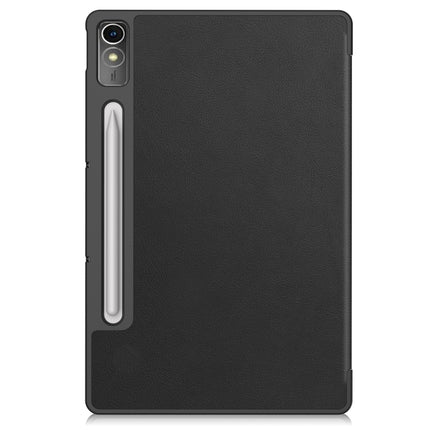 Custer Solid Color 3-Fold Stand Leather Tablet Case, For Lenovo Tab P12/Xiaoxin Pad Pro 12.7 inch