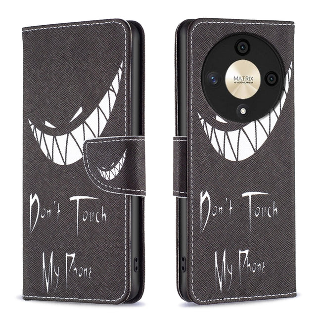 Colored Drawing Pattern Leather Phone Case, For Honor X9b/Magic6 Lite 5G, For Honor 90 5G, For Honor X7b