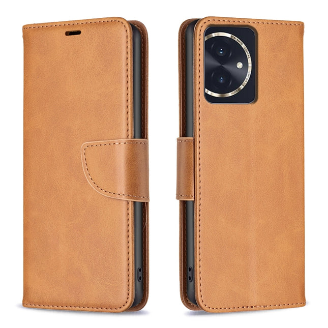 Lambskin Texture Pure Color Flip Leather Phone Case, For Honor 100, For Honor X6a, For Honor 90 Lite/X50i, For Honor 90 Pro