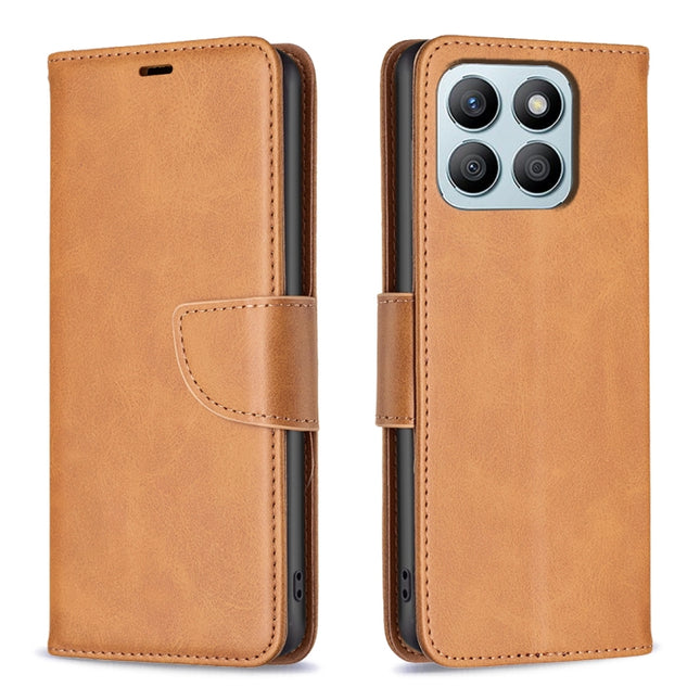 Lambskin Texture Pure Color Flip Leather Phone Case, For Honor X8b, For Honor X9b / Magic6 Lite 5G, For Honor X7b, For Honor 100 Pro
