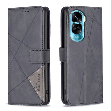 Magnetic Buckle Rhombus Texture Leather Phone Case, For Honor 100, For Honor X6a, For Honor 90 Lite/X50i, For Honor 90 Pro