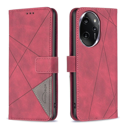 Magnetic Buckle Rhombus Texture Leather Phone Case, For Honor X8b, For Honor X9b/Magic6 Lite 5G, For Honor X7b, For Honor 100 Pro