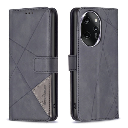 Magnetic Buckle Rhombus Texture Leather Phone Case, For Honor X8b, For Honor X9b/Magic6 Lite 5G, For Honor X7b, For Honor 100 Pro