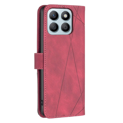 Magnetic Buckle Rhombus Texture Leather Phone Case, For Honor X8b, For Honor X9b/Magic6 Lite 5G, For Honor X7b, For Honor 100 Pro