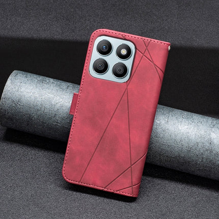 Magnetic Buckle Rhombus Texture Leather Phone Case, For Honor X8b, For Honor X9b/Magic6 Lite 5G, For Honor X7b, For Honor 100 Pro
