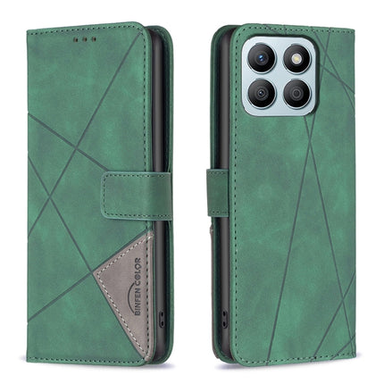 Magnetic Buckle Rhombus Texture Leather Phone Case, For Honor X8b, For Honor X9b/Magic6 Lite 5G, For Honor X7b, For Honor 100 Pro