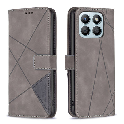 Magnetic Buckle Rhombus Texture Leather Phone Case, For Honor X8b, For Honor X9b/Magic6 Lite 5G, For Honor X7b, For Honor 100 Pro