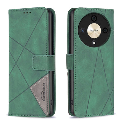 Magnetic Buckle Rhombus Texture Leather Phone Case, For Honor X8b, For Honor X9b/Magic6 Lite 5G, For Honor X7b, For Honor 100 Pro