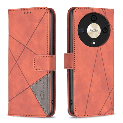 Magnetic Buckle Rhombus Texture Leather Phone Case, For Honor X8b, For Honor X9b/Magic6 Lite 5G, For Honor X7b, For Honor 100 Pro