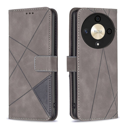 Magnetic Buckle Rhombus Texture Leather Phone Case, For Honor X8b, For Honor X9b/Magic6 Lite 5G, For Honor X7b, For Honor 100 Pro