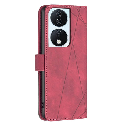 Magnetic Buckle Rhombus Texture Leather Phone Case, For Honor X7b, For Honor 100 Pro, For Honor 100, For Honor X6a
