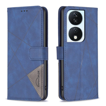 Magnetic Buckle Rhombus Texture Leather Phone Case, For Honor X8b, For Honor X9b/Magic6 Lite 5G, For Honor X7b, For Honor 100 Pro