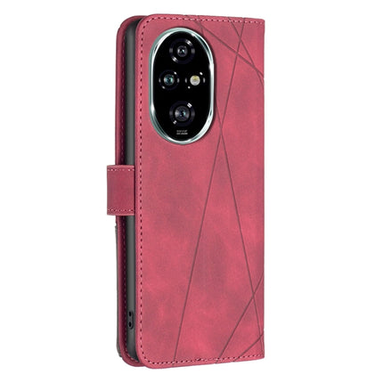Magnetic Buckle Rhombus Texture Leather Phone Case, For Honor 200 Pro, For Honor 200 Lite Global, For Honor X8b, For Honor X9b/Magic6 Lite 5G
