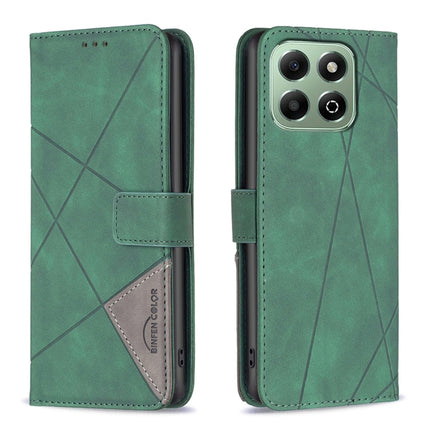 Magnetic Buckle Rhombus Texture Leather Phone Case, For Honor X6b, For Honor 200, For Honor 200 Pro, For Honor 200 Lite Global