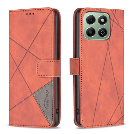 Magnetic Buckle Rhombus Texture Leather Phone Case, For Honor X6b, For Honor 200, For Honor 200 Pro, For Honor 200 Lite Global