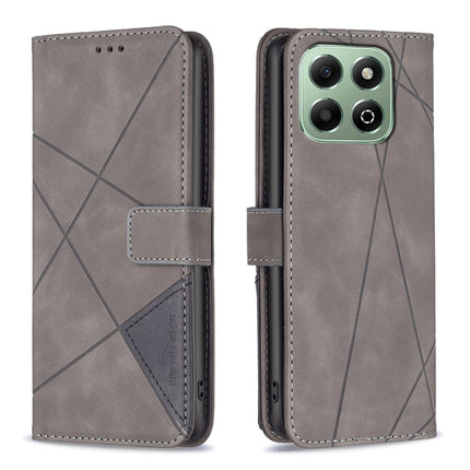 Magnetic Buckle Rhombus Texture Leather Phone Case, For Honor X6b, For Honor 200, For Honor 200 Pro, For Honor 200 Lite Global