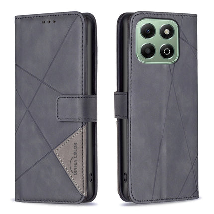 Magnetic Buckle Rhombus Texture Leather Phone Case, For Honor X6b, For Honor 200, For Honor 200 Pro, For Honor 200 Lite Global
