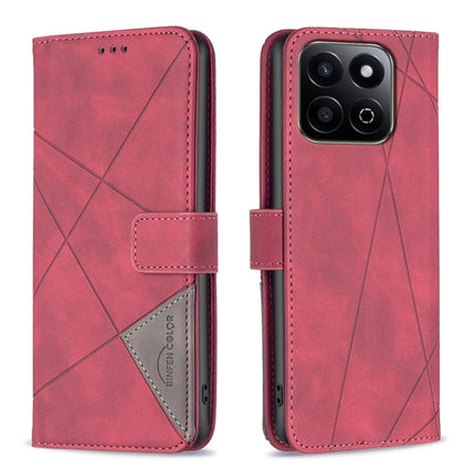Magnetic Buckle Rhombus Texture Leather Phone Case, For Honor 300, For Honor X9c 5G Global, For Honor X5b, For Honor 200 Smart / X7C
