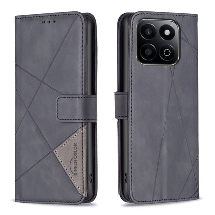 Magnetic Buckle Rhombus Texture Leather Phone Case, For Honor 300, For Honor X9c 5G Global, For Honor X5b, For Honor 200 Smart / X7C