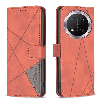 Magnetic Buckle Rhombus Texture Leather Phone Case, For Honor 300, For Honor X9c 5G Global, For Honor X5b, For Honor 200 Smart / X7C