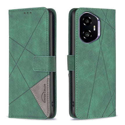 Magnetic Buckle Rhombus Texture Leather Phone Case, For Honor 300, For Honor X9c 5G Global, For Honor X5b, For Honor 200 Smart / X7C