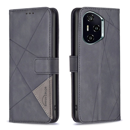 Magnetic Buckle Rhombus Texture Leather Phone Case, For Honor 400 Lite Global, For Honor 400 Global 156.5mm, For Honor X8c 4G, For Honor 300 Pro / 300 Ultra