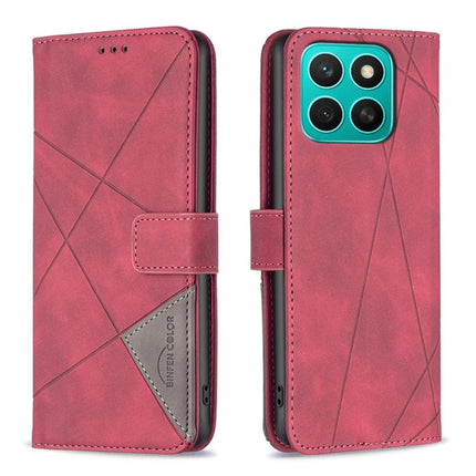 Magnetic Buckle Rhombus Texture Leather Phone Case, For Honor 400 Lite Global, For Honor 400 Global 156.5mm, For Honor X8c 4G, For Honor 300 Pro / 300 Ultra