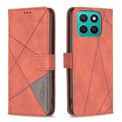 Magnetic Buckle Rhombus Texture Leather Phone Case, For Honor 400 Lite Global, For Honor 400 Global 156.5mm, For Honor X8c 4G, For Honor 300 Pro / 300 Ultra