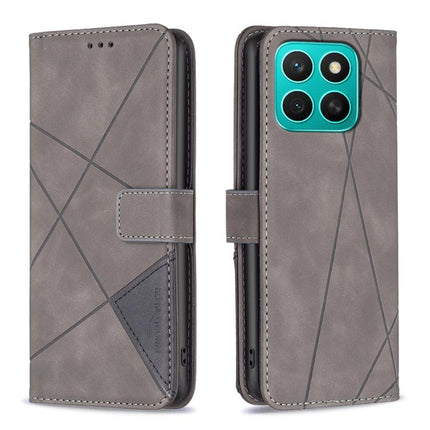 Magnetic Buckle Rhombus Texture Leather Phone Case, For Honor 400 Lite Global, For Honor 400 Global 156.5mm, For Honor X8c 4G, For Honor 300 Pro / 300 Ultra