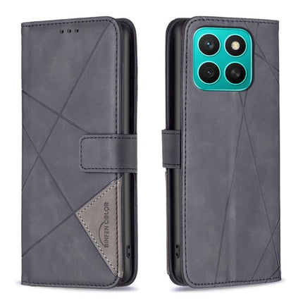 Magnetic Buckle Rhombus Texture Leather Phone Case, For Honor 400 Lite Global, For Honor 400 Global 156.5mm, For Honor X8c 4G, For Honor 300 Pro / 300 Ultra
