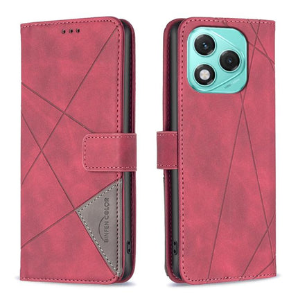 Magnetic Buckle Rhombus Texture Leather Phone Case, For Honor 400 Lite Global, For Honor 400 Global 156.5mm, For Honor X8c 4G, For Honor 300 Pro / 300 Ultra