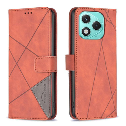Magnetic Buckle Rhombus Texture Leather Phone Case, For Honor 400 Lite Global, For Honor 400 Global 156.5mm, For Honor X8c 4G, For Honor 300 Pro / 300 Ultra