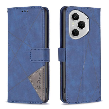 Magnetic Buckle Rhombus Texture Leather Phone Case, For Honor X5c 4G / X5c Plus, For Honor X9d 5G / X70 5G, For Honor X7d 5G, For Honor 400 Pro Global 160.8mm