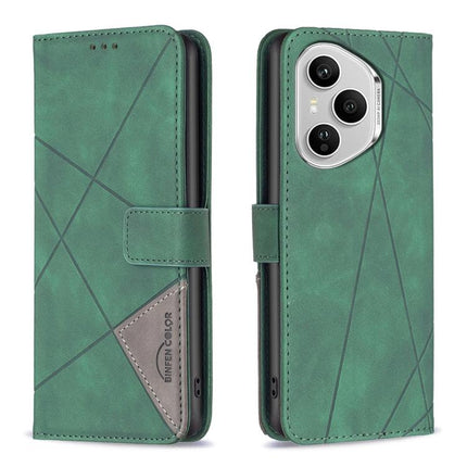 Magnetic Buckle Rhombus Texture Leather Phone Case, For Honor X5c 4G / X5c Plus, For Honor X9d 5G / X70 5G, For Honor X7d 5G, For Honor 400 Pro Global 160.8mm