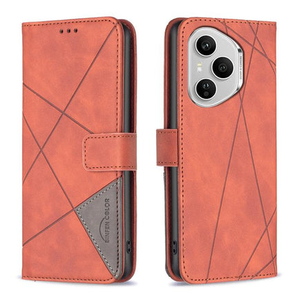Magnetic Buckle Rhombus Texture Leather Phone Case, For Honor X5c 4G / X5c Plus, For Honor X9d 5G / X70 5G, For Honor X7d 5G, For Honor 400 Pro Global 160.8mm