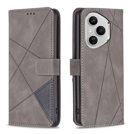 Magnetic Buckle Rhombus Texture Leather Phone Case, For Honor X5c 4G / X5c Plus, For Honor X9d 5G / X70 5G, For Honor X7d 5G, For Honor 400 Pro Global 160.8mm
