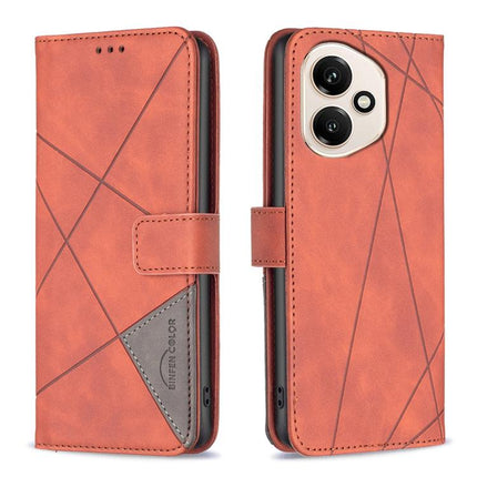 Magnetic Buckle Rhombus Texture Leather Phone Case, For Honor 400 Lite Global, For Honor 400 Global 156.5mm, For Honor X8c 4G, For Honor 300 Pro / 300 Ultra