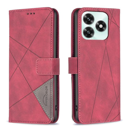 Magnetic Buckle Rhombus Texture Leather Phone Case, For Honor X5c 4G / X5c Plus, For Honor X9d 5G / X70 5G, For Honor X7d 5G, For Honor 400 Pro Global 160.8mm