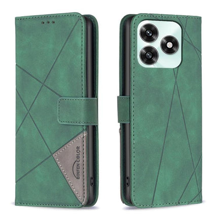 Magnetic Buckle Rhombus Texture Leather Phone Case, For Honor X5c 4G / X5c Plus, For Honor X9d 5G / X70 5G, For Honor X7d 5G, For Honor 400 Pro Global 160.8mm