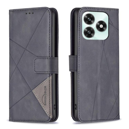 Magnetic Buckle Rhombus Texture Leather Phone Case, For Honor X5c 4G / X5c Plus, For Honor X9d 5G / X70 5G, For Honor X7d 5G, For Honor 400 Pro Global 160.8mm