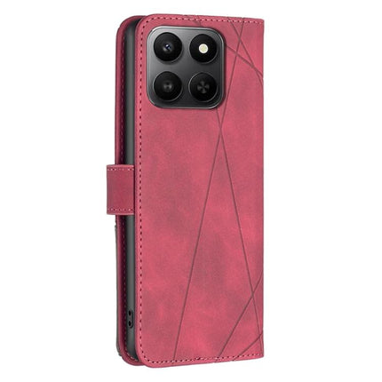 Magnetic Buckle Rhombus Texture Leather Phone Case, For Honor X7d 5G, For Honor 400 Pro Global 160.8mm, For Honor 400 Lite Global, For Honor 400 Global 156.5mm