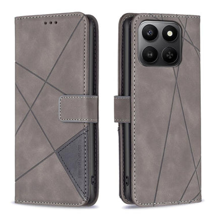 Magnetic Buckle Rhombus Texture Leather Phone Case, For Honor X5c 4G / X5c Plus, For Honor X9d 5G / X70 5G, For Honor X7d 5G, For Honor 400 Pro Global 160.8mm