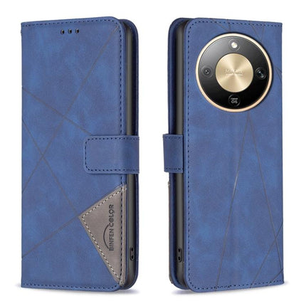 Magnetic Buckle Rhombus Texture Leather Phone Case, For Honor X5c 4G / X5c Plus, For Honor X9d 5G / X70 5G, For Honor X7d 5G, For Honor 400 Pro Global 160.8mm