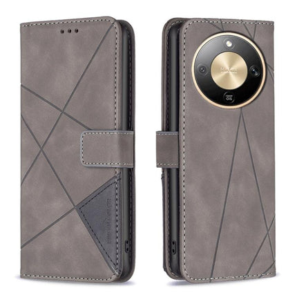 Magnetic Buckle Rhombus Texture Leather Phone Case, For Honor X5c 4G / X5c Plus, For Honor X9d 5G / X70 5G, For Honor X7d 5G, For Honor 400 Pro Global 160.8mm