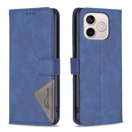 Magnetic Buckle Rhombus Texture Leather Phone Case, For Honor 600 Global, For Honor 600 Lite Global, For Honor X6d 5G, For Honor X8d 4G