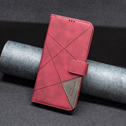 Magnetic Buckle Rhombus Texture Leather Phone Case, For Honor 600 Global, For Honor 600 Lite Global, For Honor X6d 5G, For Honor X8d 4G