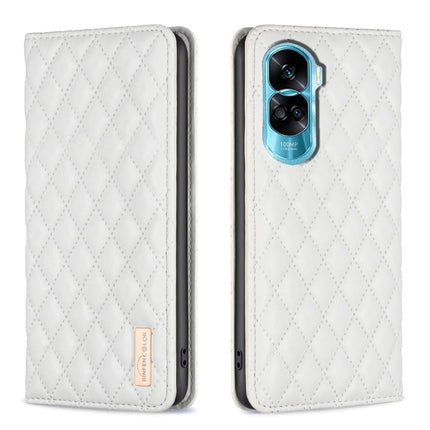 Diamond Lattice Magnetic Leather Flip Phone Case, For Honor X6a, For Honor 90 Lite/X50i, For Honor 90 Pro, For Honor 90 5G