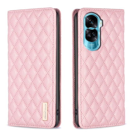 Diamond Lattice Magnetic Leather Flip Phone Case, For Honor X6a, For Honor 90 Lite/X50i, For Honor 90 Pro, For Honor 90 5G