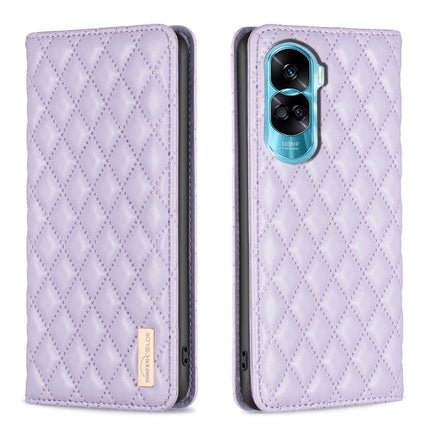 Diamond Lattice Magnetic Leather Flip Phone Case, For Honor X6a, For Honor 90 Lite/X50i, For Honor 90 Pro, For Honor 90 5G
