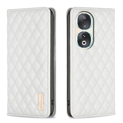 Diamond Lattice Magnetic Leather Flip Phone Case, For Honor X6a, For Honor 90 Lite/X50i, For Honor 90 Pro, For Honor 90 5G